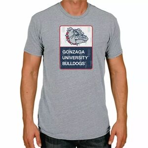 Gonzaga Bulldogs Men's MEDIUM Gray Short Sleeve T-Shirt NCAA